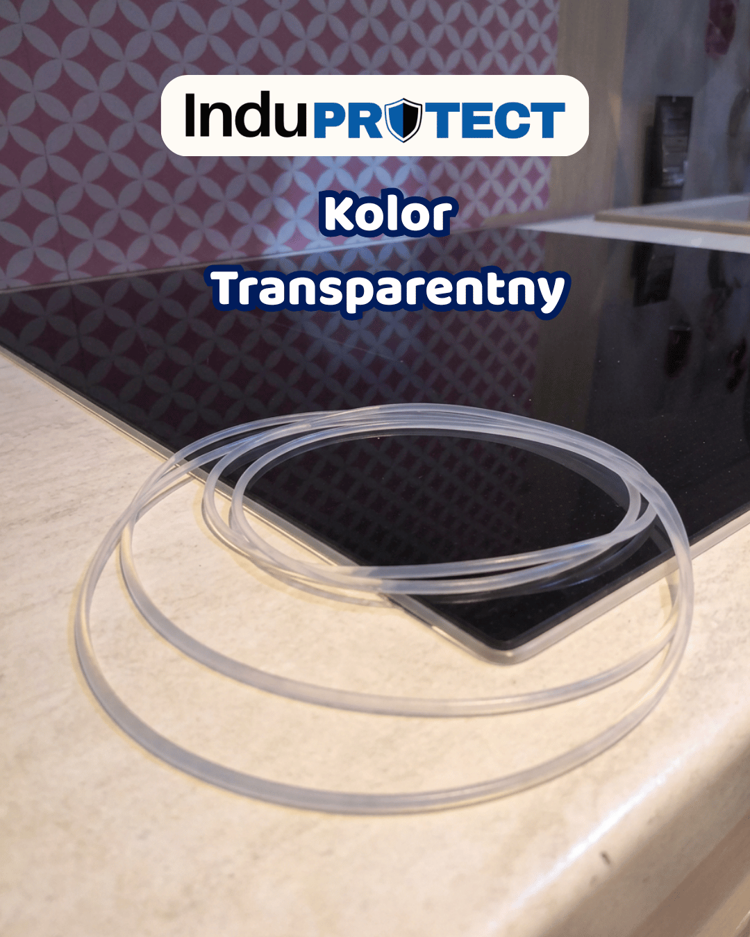 Transparentna uszczelka do indukcji ochronna